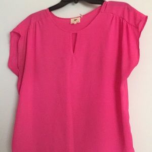 Hit pink blouse